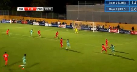 Miguel Mariz Luis Goal HD - Switzerland U20 1-1 Portugal U20 05.10.2017
