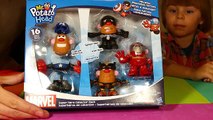 Mr Potato Head Iron Man toy, Wolverine, Captain America, Potato Head Spiderman, Chewbacca toys