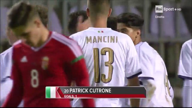 0-1 Patrick Cutrone Goal International Friendly U21 - 05.10.2017 Hungary U21 0-1 Italy U21