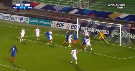 Martin Terrier Goal HD - France U21 1-1 Montenegro U21 05.10.2017