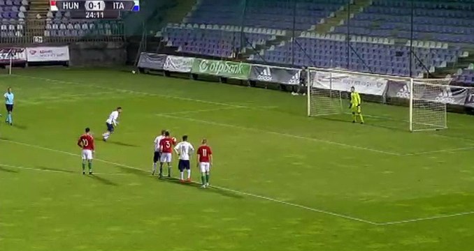 Patrick Cutrone (Penalty) Goal HD - Hungary U21 0-2 Italy U21 - 05.10.2017
