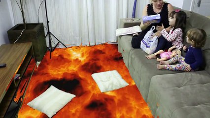 O CHÃO É LAVA! SALVAMOS A PEPPA PIG | THE FLOOR IS LAVA