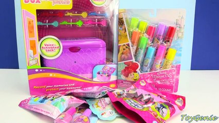 Secret Keepsake Password Journal Box with Disney Princess Lip Balms and Surprises