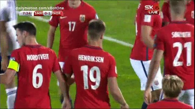 Davide Simoncini Goal HD - San Marino 0 - 1 Norway - 05.10.2017 (Full Replay)