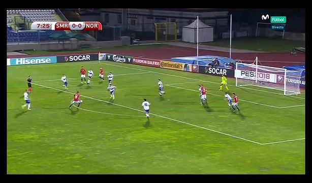(Own goal) Simoncini D. HD - San Marino 0-1 Norway - 05.10.2017