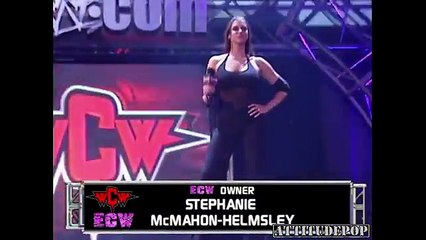 Stephanie McMahon & Test Vs The Rock