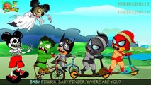 SuperHero Kids Vs Micky Mouse Zombies Finger Family | Spiderman Hulk Venom Nursery Rhymes| # Avenger