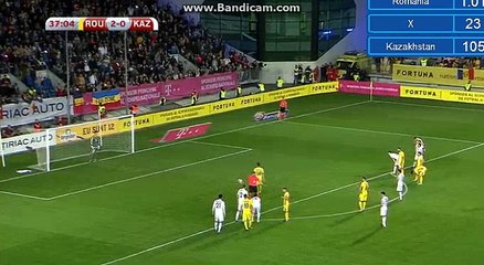 Constantin Budescu Penalty Goal HD - Romania 2-0 Kazakhstan  05.10.2017