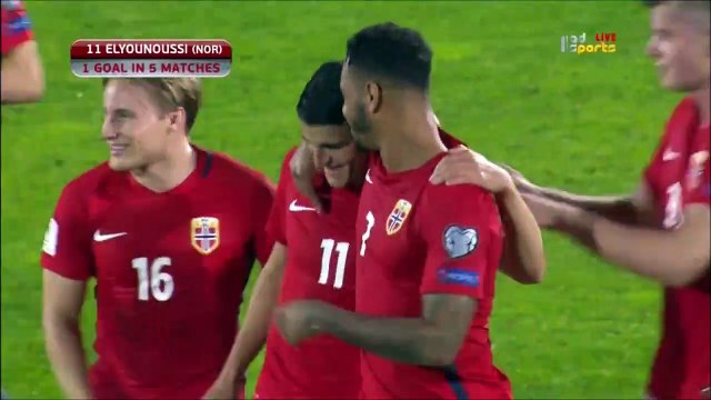0-4 Mohamed Elyounoussi Goal FIFA WC Qualification UEFA Group C - 05.10.2017 San Marino 0-4 Norway