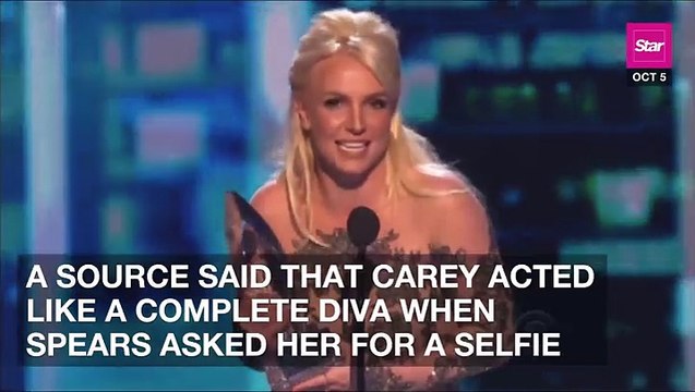 Mariah Carey Almost Snubs Britney Spears Request For A Selfie