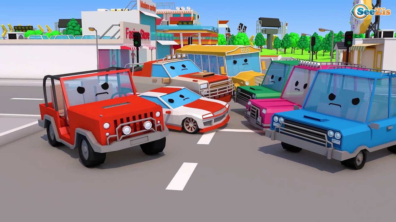 Cartoon for Kids The Fire Truck - Car Rescue 3D Cartoon for toddlers | Cars & Truck Stories