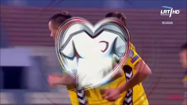 1-1 Vykintas Slivka Goal FIFA WC Qualification UEFA Group F - 05.10.2017 Malta 1-1 Lithuania