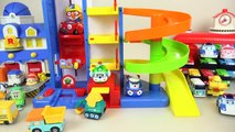 Robocar Poli car toys and Parking tower tayo bus pororo toys