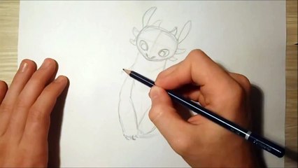 How to draw Toothless - How to train your dragon 2