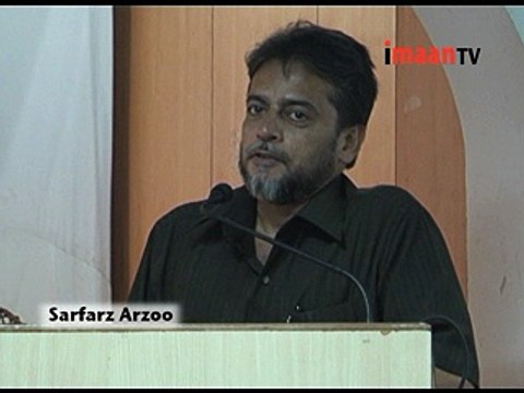 Mr. Sarfaraz Arzoo in Eid E Ghadeer conference at Rizvi ZCollege, Mumbai, India.