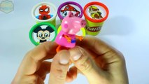 Play-doh Superhero Bottles Spiderman Peppa Pig Paw Patrol Mickey Mouse Learning Colors for Kids