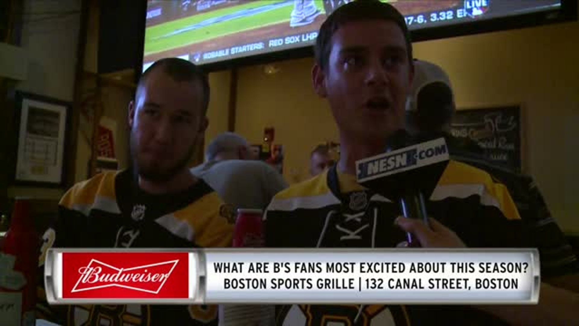 Bruins Fans Share Some Buds Before Home Opener At Boston Sports Grille -  video Dailymotion