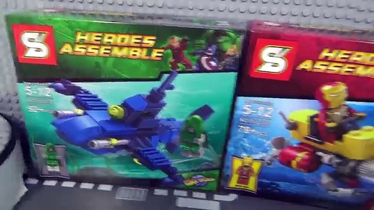 sy 캡틴아메리카와 경주용 자동차 탈것 레고 짝퉁 조립 리뷰 Lego knockoff heroes assemble captain america