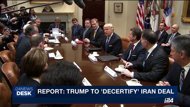 i24NEWS DESK | Trump: Iran hasn't lived up to spirit of nuke deal | Thursday, October 05th 2017