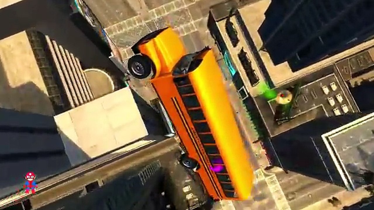 Wheels on the Bus Spiderman Hulk Colors Epic Bus Party & Nursery Rhymes A+SuperheroSchool