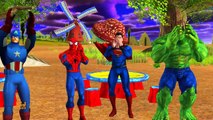 Funny SuperHeroes challenge-Hulk,spiderman and ironman Finger Family Nursery Rhymes