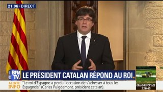 Carles Puigdemont reproche au roi Felipe VI d'avoir 'déçu beaucoup de Catalans'--fLegVw1kms