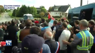 Des heurts entre salariés de GM&S et la police éclatent à Egletons, en Corrèze-6HdSrlZ5H08