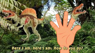 Shark VS Jurassic world New Dinosaur Finger Family Nursery Rhyme for Childrens Babies and Toddlers