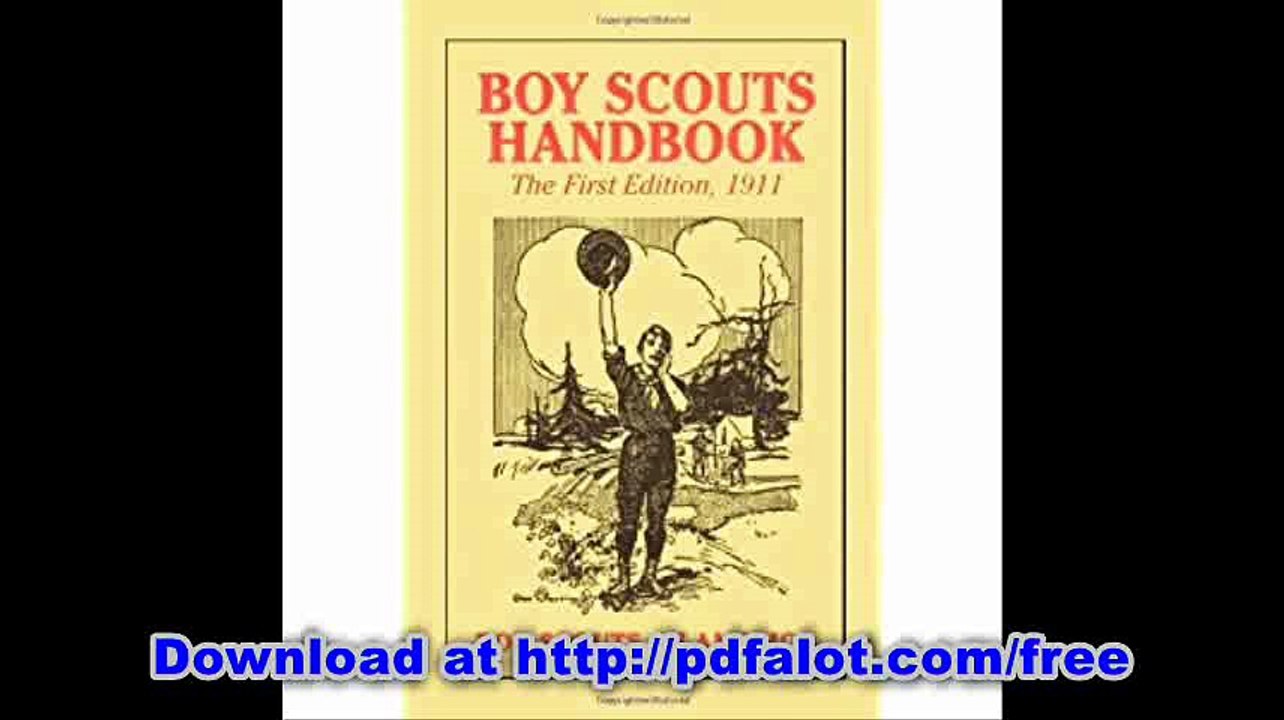 Boy Scouts Handbook, 1st Edition, 1911