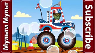 Build Monster Truck | Fire Truck : Hulk Spiderman - Policeman, Fireman | Cars Cartoon for Children