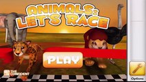 Animals Race - Find Which Is The Fastest Animals in Jungle - M36 Animal Race - Education Gameplay