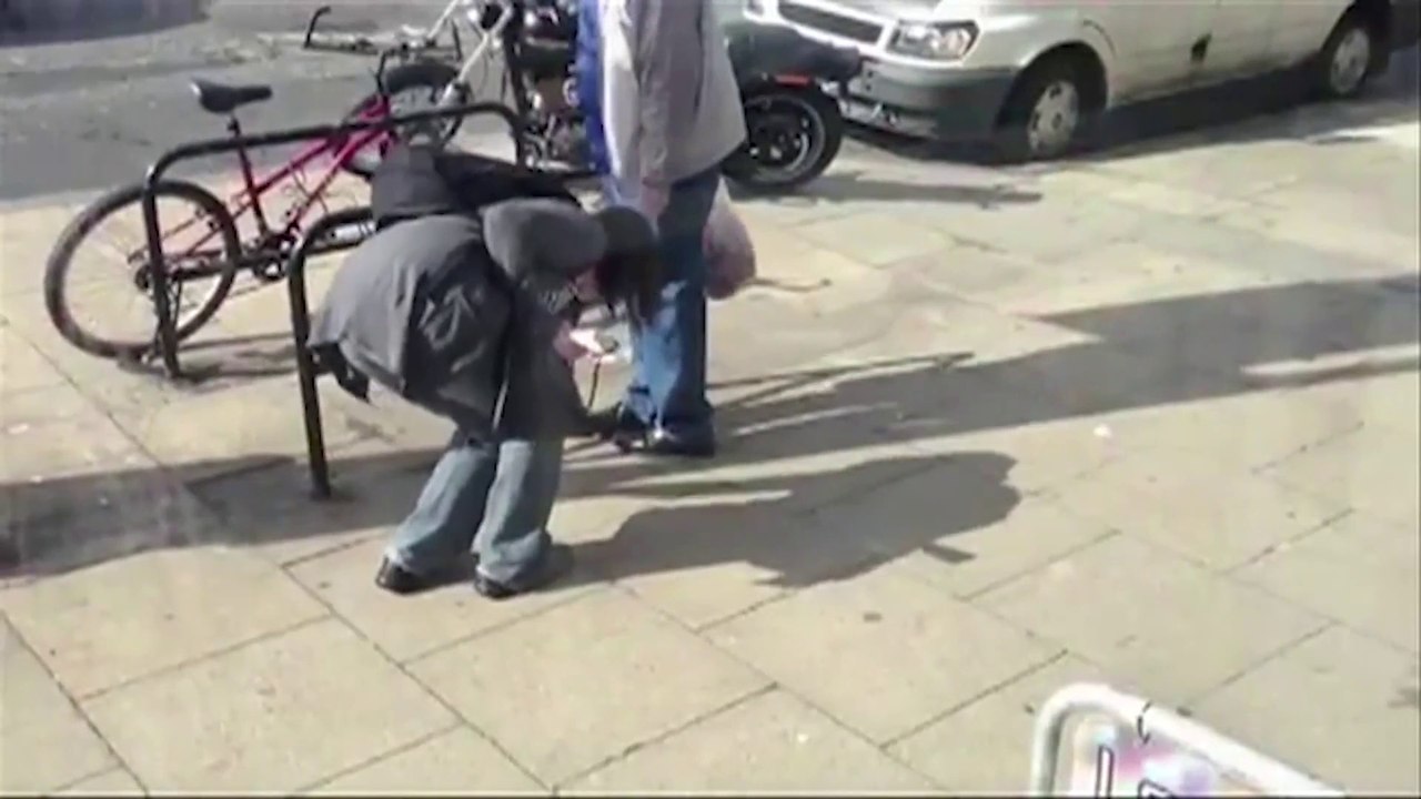 Stick your smartphone to the ground with an adhesive