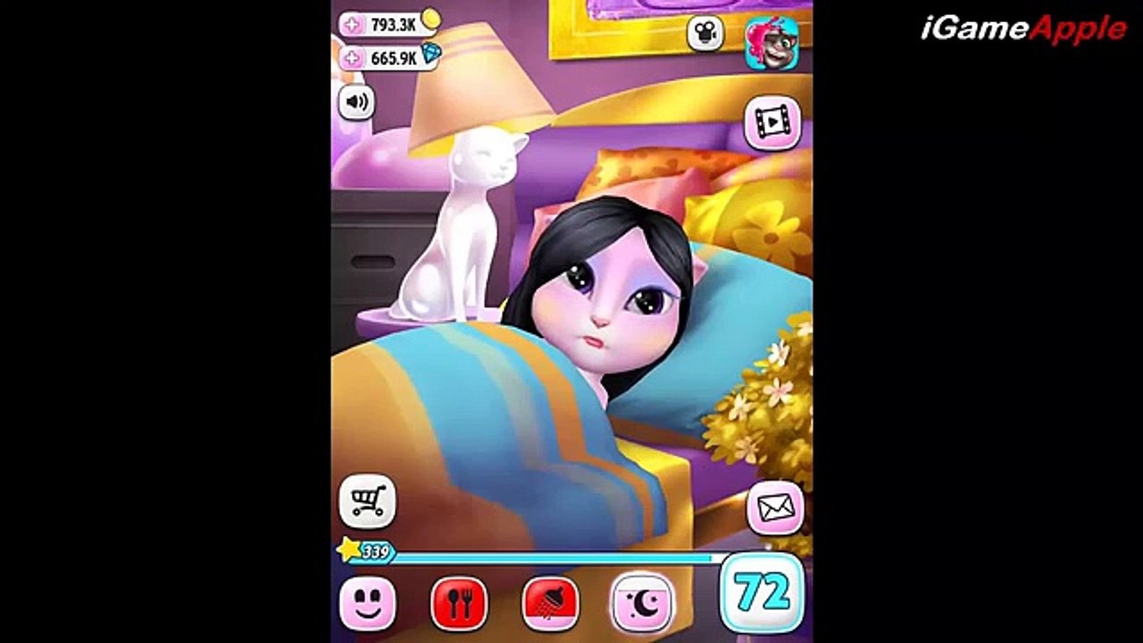 My Talking Angela Long Hair Makeover Gameplay for Children HD