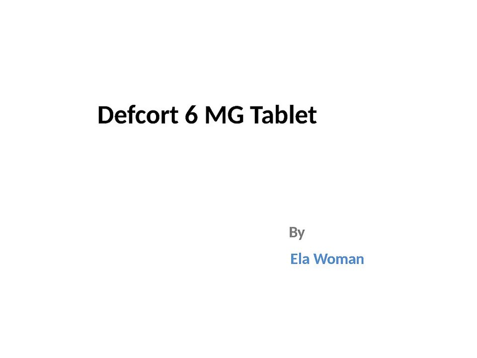 Defcort 6 MG Tablet