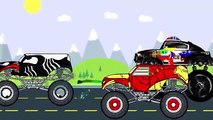 Venom Monster Truck and Police Truck - Monster Trucks Vehicles For Kids & Toddlers