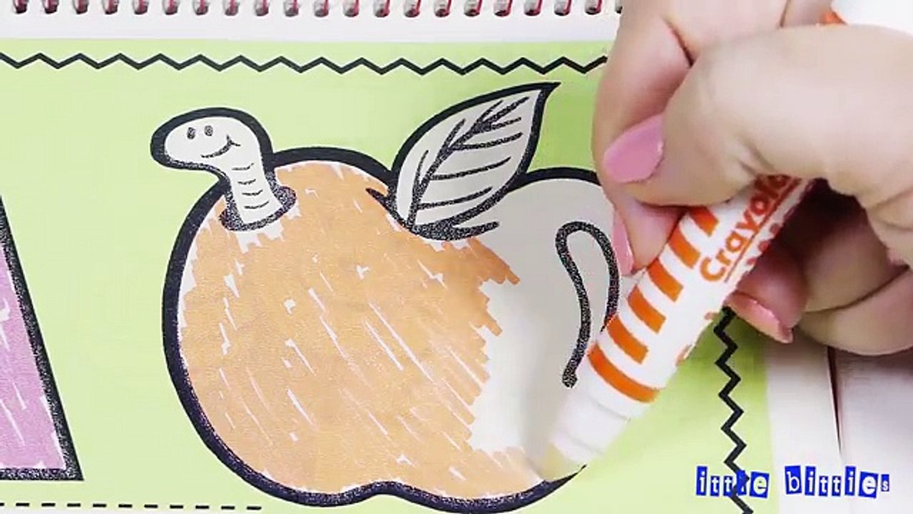 Learn Letter A of the Alphabet with Crayola Color Wonder Coloring Book ABCDEFGHIJKLMNOPQRSTUVWXYZ
