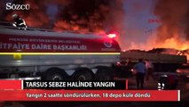 Tarsus'ta sebze halinde yangın