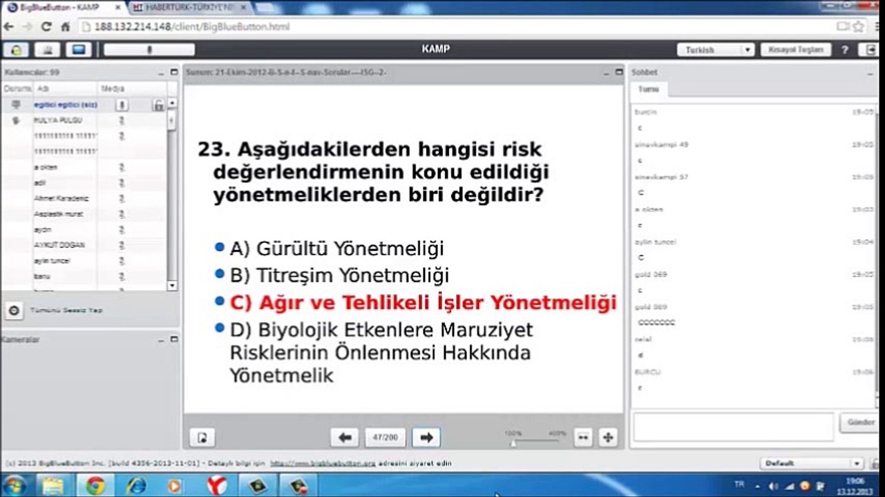 21 Ekim 2012 B Sınıfı Sınav Soruları Bölüm 2