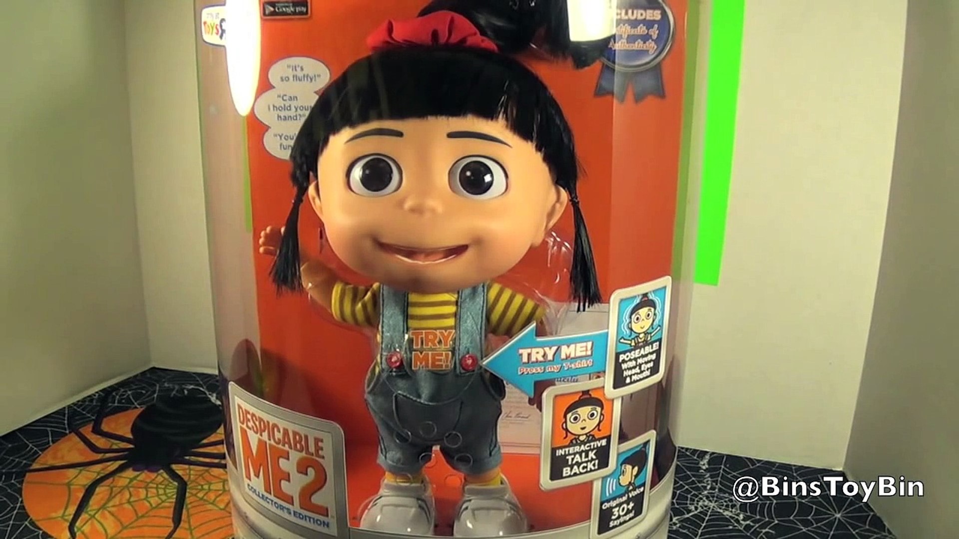 Despicable Me 2 Talking Agnes Interive Doll Review Toys R Us Exclusive By Bins Toy Bin Video Dailymotion