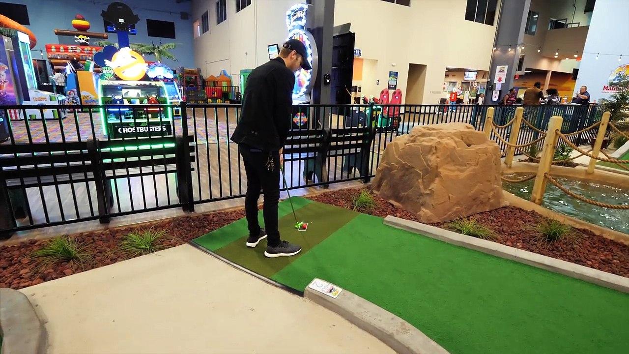 I'VE NEVER SEEN A MINI GOLF COURSE LIKE THIS BEFORE!