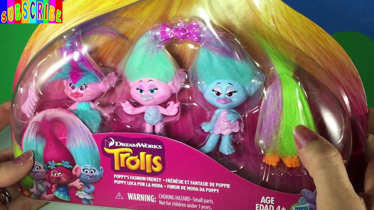 Trolls Poppys Fashion Frenzy Dolls Dreamworks NEW Movie Unboxing Review Hasbro Toys | LittleWishes