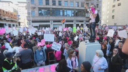 Las marchas de mujeres toman EEUU en el primer aniversario del Gobierno Trump