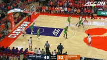 Notre Dame vs. Clemson Basketball Highlights (2017-18)
