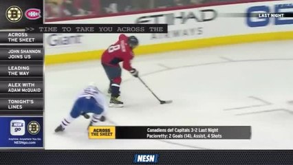 Bruins Face-Off Live -- Habs coming off win in Washington