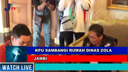 JTV KPU SAMBANGI RUMAH DINAS GUBERNUR