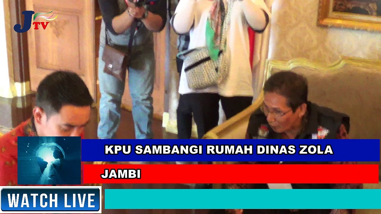 JTV KPU SAMBANGI RUMAH DINAS GUBERNUR