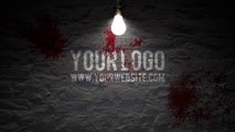 I will reveal your logo on a HORROR wall Halloween video intro