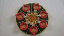 Diwali Decoration Items - Designer Diya Plates