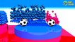Learn Colors With 3d Truck Cars shape and Soccer Balls For Kids Toddlers Babies-aR2ckqxc