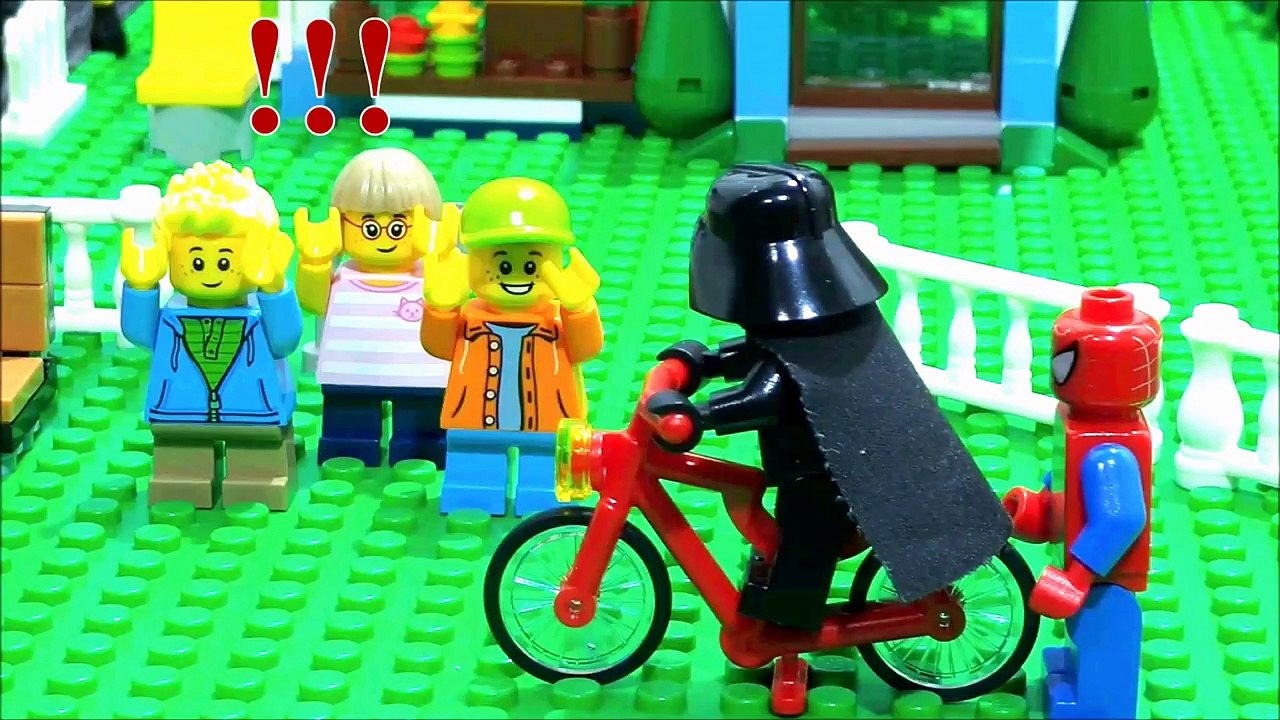 自転車に乗るダース・ベイダー2【LEGOストップモーション】